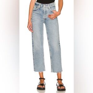 Citizens of Humanity Premium Vintage Denim Florence Wide Straight Jeans in Adorn